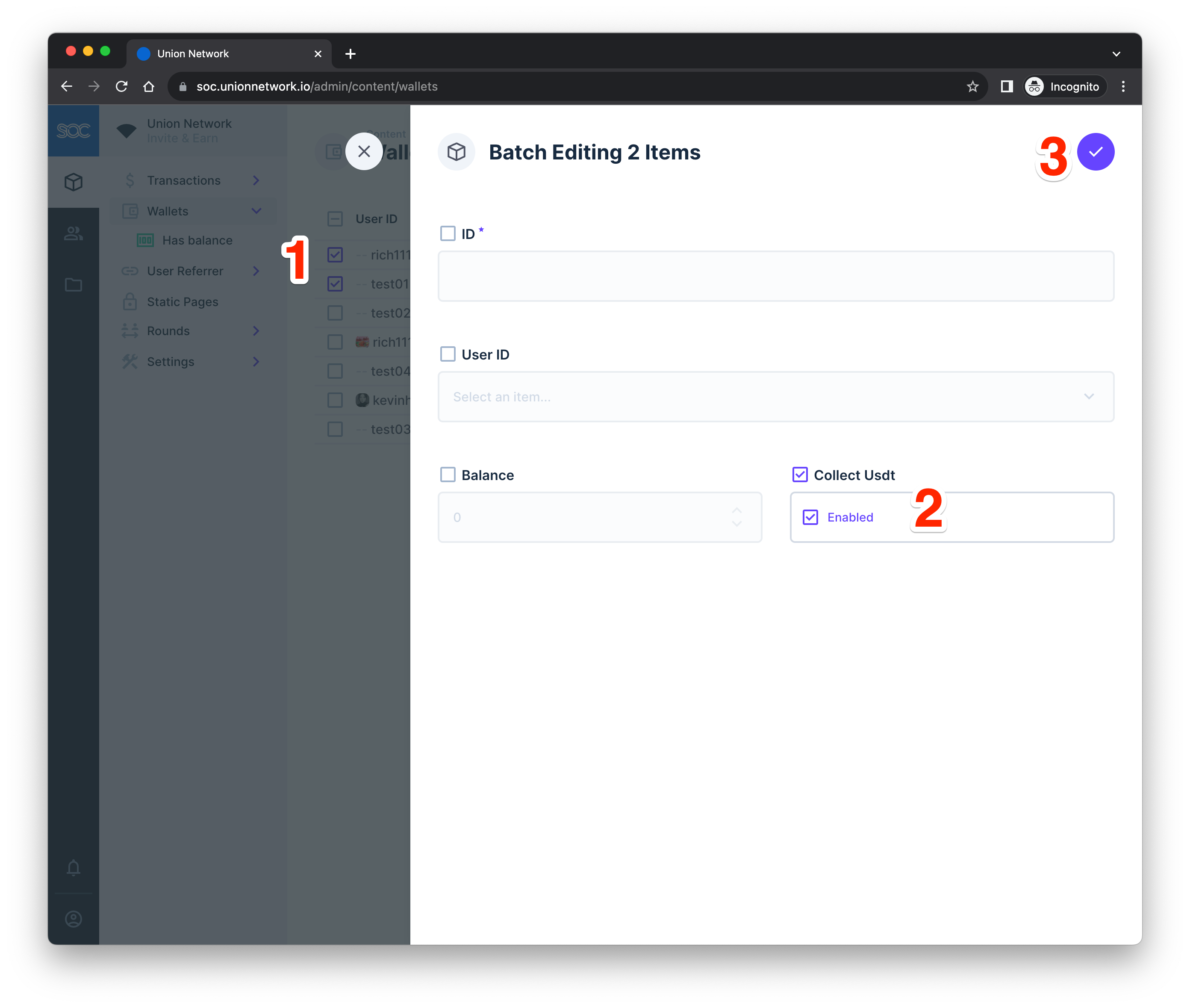 UnionNetwork.io - Hướng dẫn quản trị